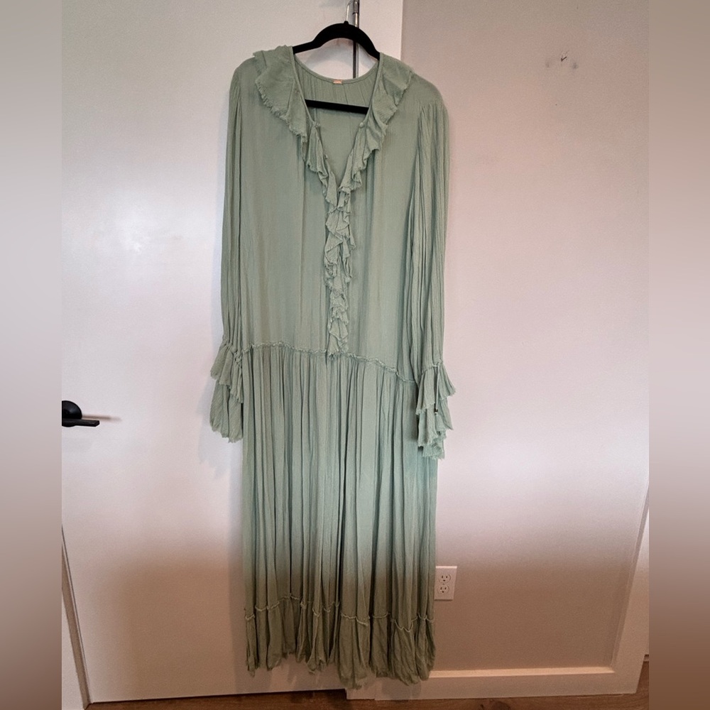 Free People Sweet Darlin’ Maxi Dress in Minted Jade - Large - Picture 5 of 12
